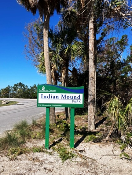 indian mound park sign indian mound park sign